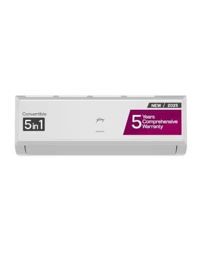 Godrej 1.5 Ton 3 Star 5-in-1 Convertible Inverter Split AC