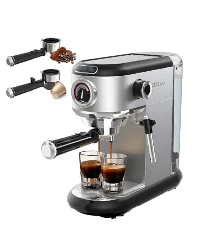 4. COSTAR 20 Bar - Best Value Espresso Machine