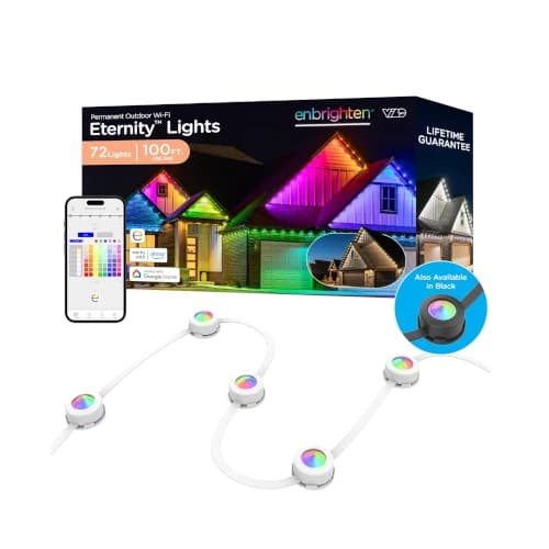 5. Enbrighten Vibe Eternity Permanent Outdoor Lights - Best Hardware Mounts