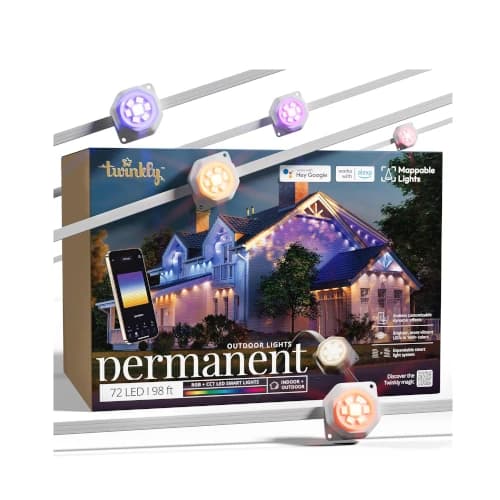 6. Twinkly Permanent Outdoor Lights - Best Mapping Effects
