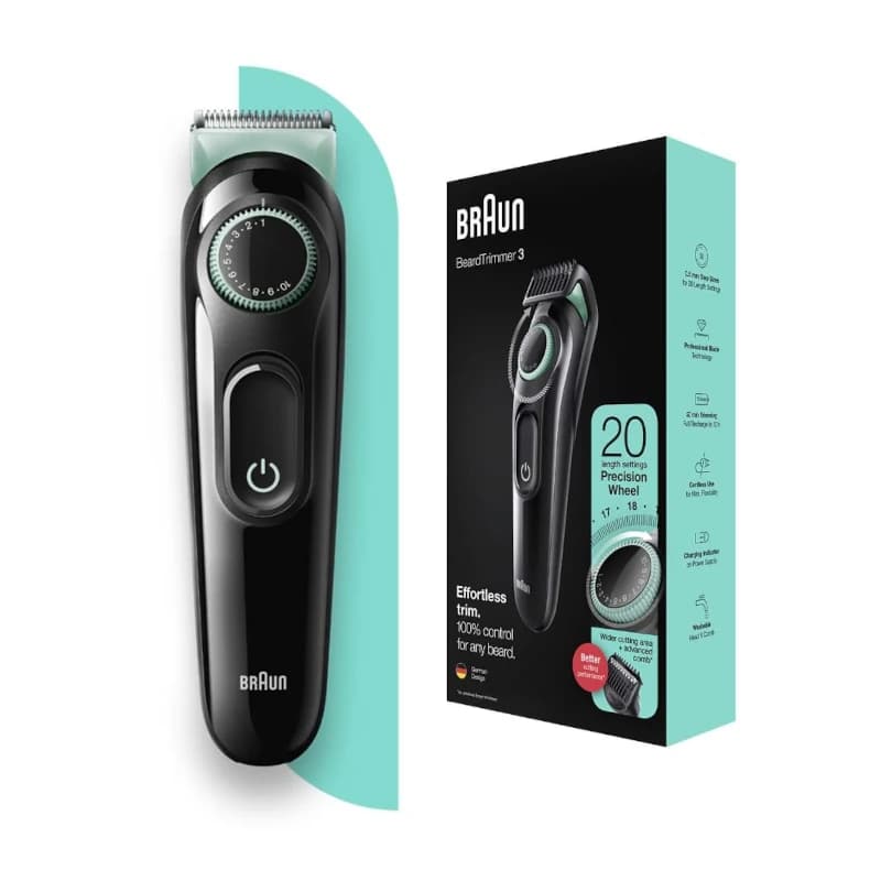 Braun Beard Trimmer 3 BT3321 with Lifetime Sharp Blades