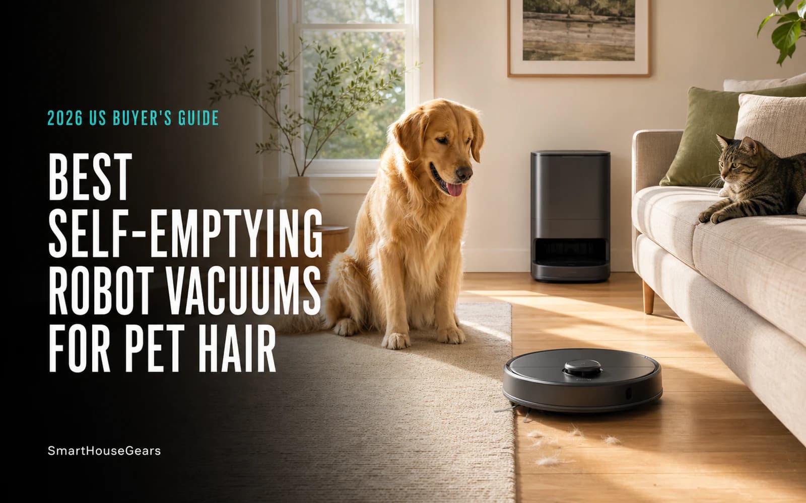 8 Best Self-Emptying Robot Vacuums for Pet Hair in 2026