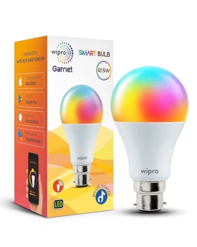 11. Wipro 12.5W B22 WiFi Smart LED - Highest Wattage Smart Bulb