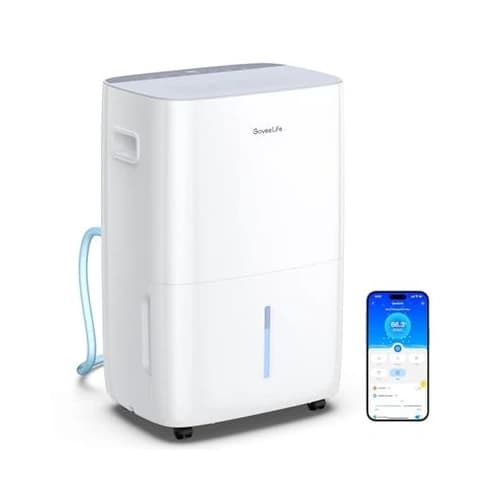 6. GoveeLife 50 to 137 Pint Wi-Fi Dehumidifier - Best Value Smart