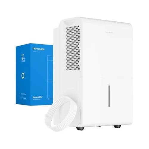 7. hOmeLabs 7,500 Sq Ft Wi-Fi Dehumidifier with Pump - Best Heavy-Duty Pump