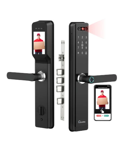 4. LAVNA LA24 Smart Lock with Camera - Best Visual Security