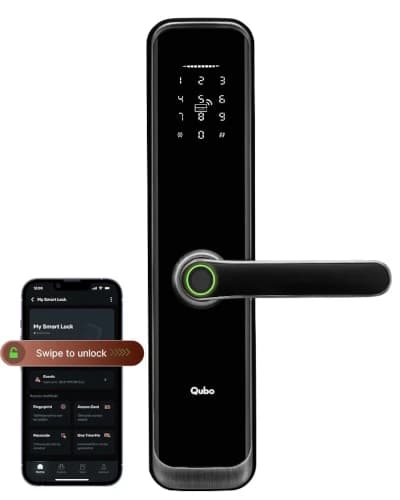 6. QUBO Smart Door Lock from Hero Group - Best for Rental Properties