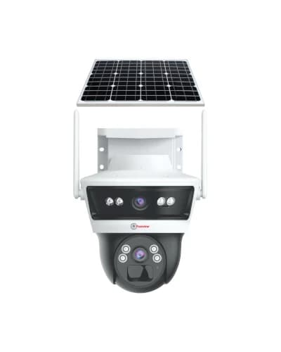 6. Trueview 3+3MP Dual Lens Solar Mini PTZ - Best Budget Dual Lens