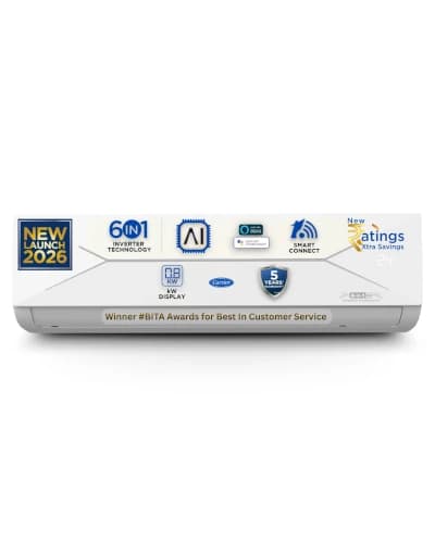 3. Carrier 1.5 Ton 3 Star WiFi Smart Flexicool Inverter Split AC - Best Smart WiFi