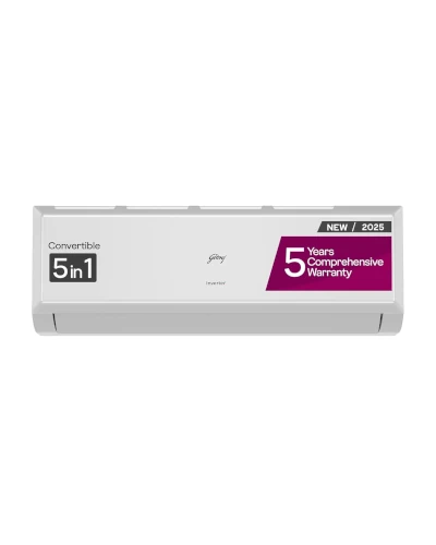 6. Godrej 1.5 Ton 3 Star 5-in-1 Convertible Inverter Split AC - Best Warranty