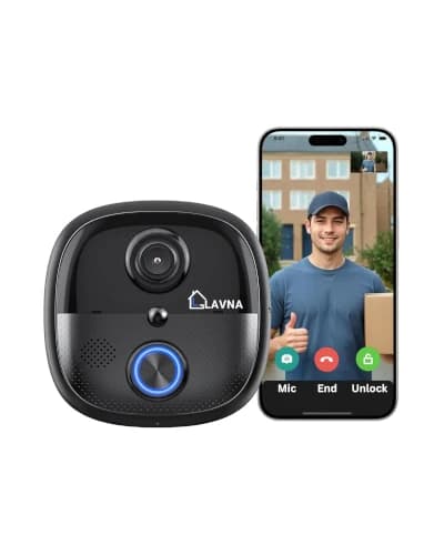 7. LAVNA Smart WiFi Video Doorbell 2K - Best for Lock Integration