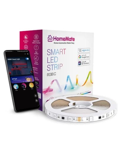 HomeMate RGBIC Dreamcolor LED Strip 5 Meters review for India buyers