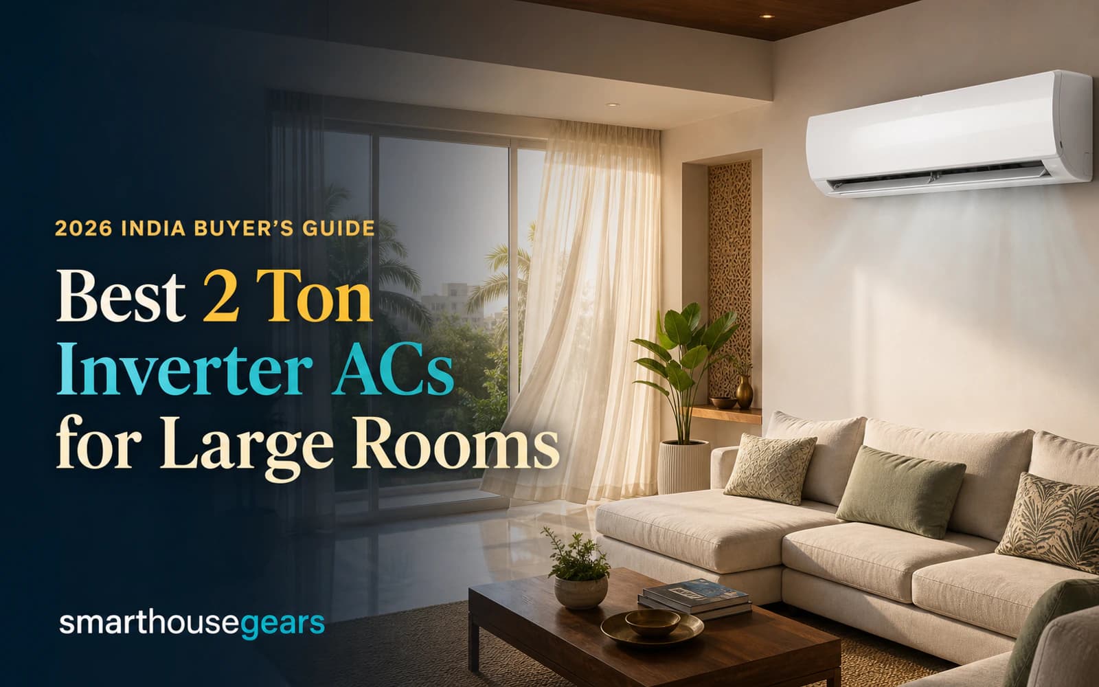 5 Best 2 Ton Inverter ACs for Large Rooms in India 2026