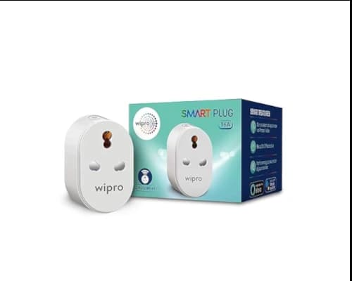 1. Wipro 16A Wi-Fi Smart Plug with Energy Monitoring
