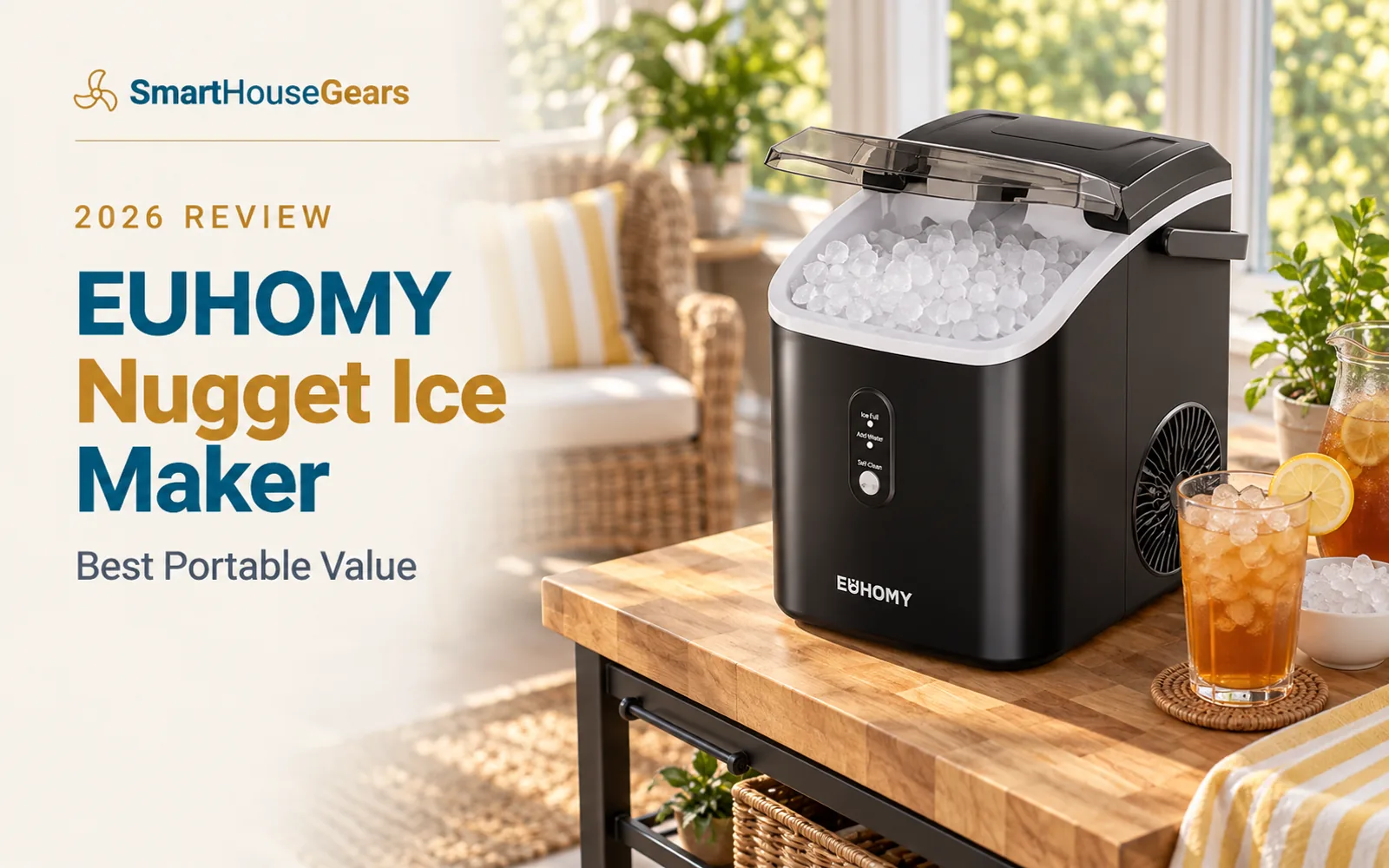 EUHOMY Nugget Ice Maker