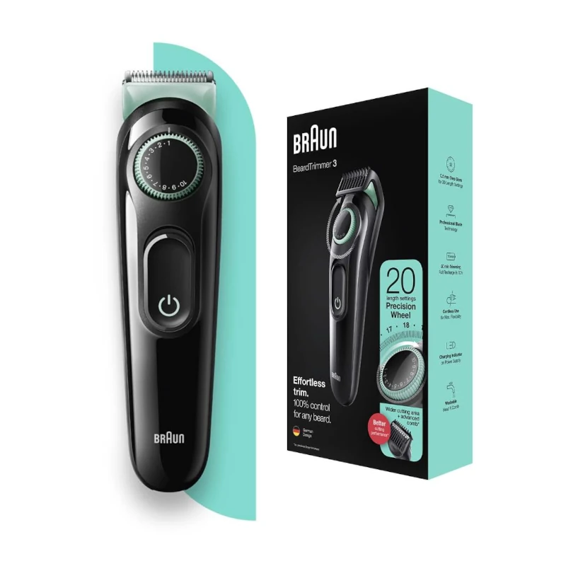 Braun Beard Trimmer 3 BT3321 with Lifetime Sharp Blades