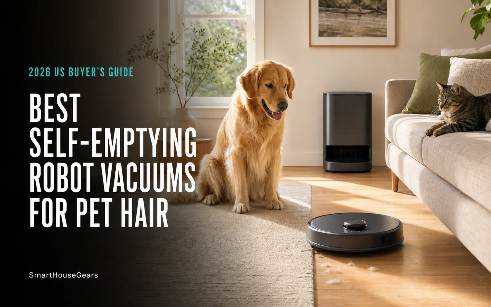 8 Best Self-Emptying Robot Vacuums for Pet Hair in 2026