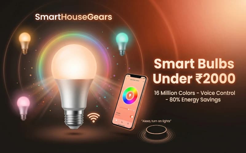 Best WiFi Smart Bulbs Under ₹2,000 India 2026 from ₹300