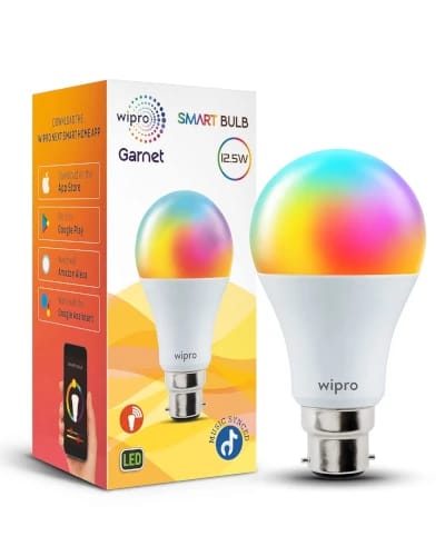 Wipro 12.5W B22 WiFi Smart LED - Highest Wattage Smart Bulb