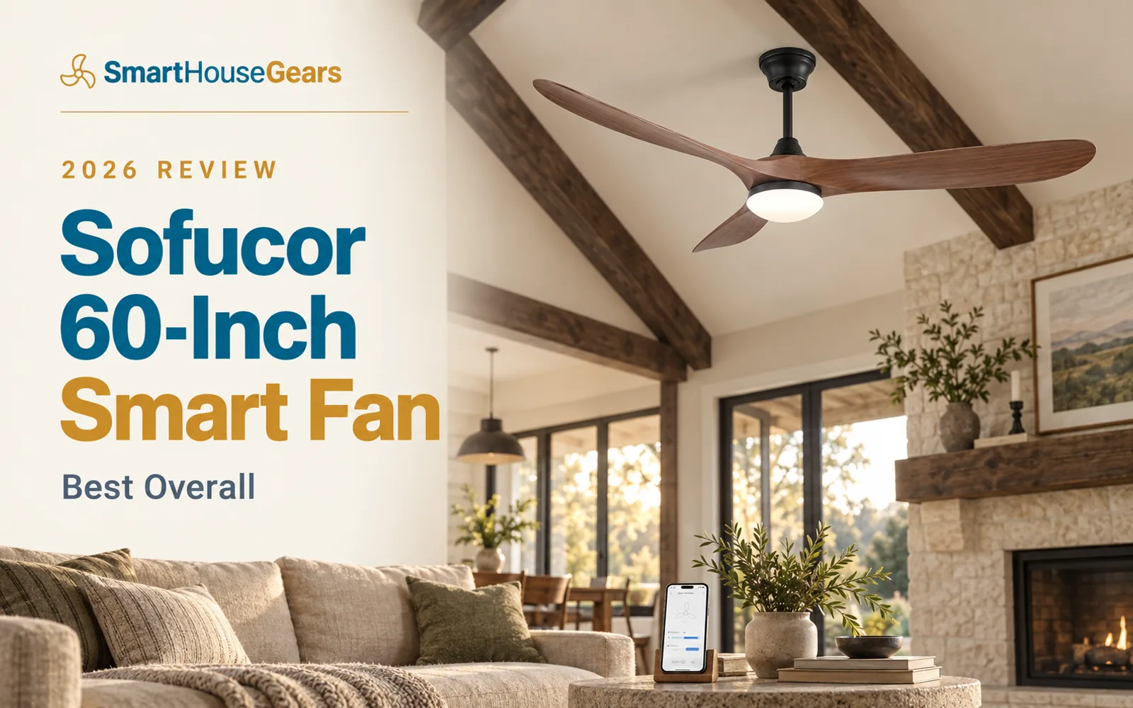 Sofucor 60-Inch Smart Fan