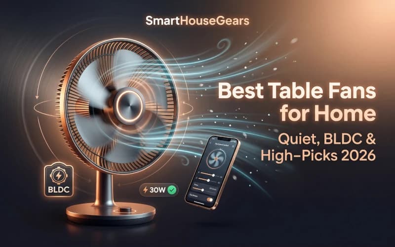 10 Best Table Fans for Home India 2026 from ₹1,699 (Ranked)